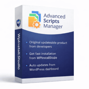 Advanced Scripts manager